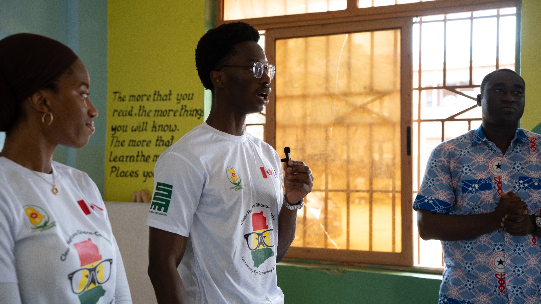 Clear Horizons team members at a school outreach